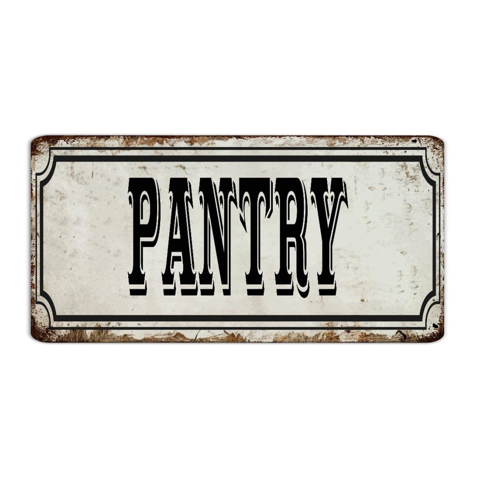 Autravelco Pantry Panneau En Métal Rustique Décoratif Pour Porte D