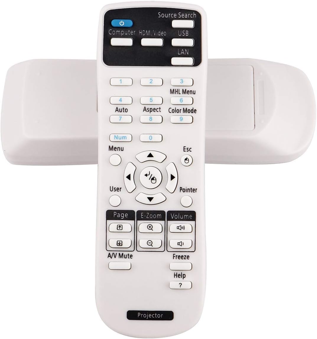 Replacement Projector Remote Control for Epson EB-X11 EB-X12 EB-X14 EB-X15 EB-X11H EB-S11H EB-X14H EH-TW480