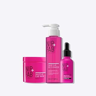 Nip + Fab Salicylic Purify and Hydrate Kit | Salicylic Acid Fix Kit BHA | Cleanse, Purify, Moisturise, Nourish the Visage | Salicylic Cleanser, Salicylic Tonic, Salicylic Mask