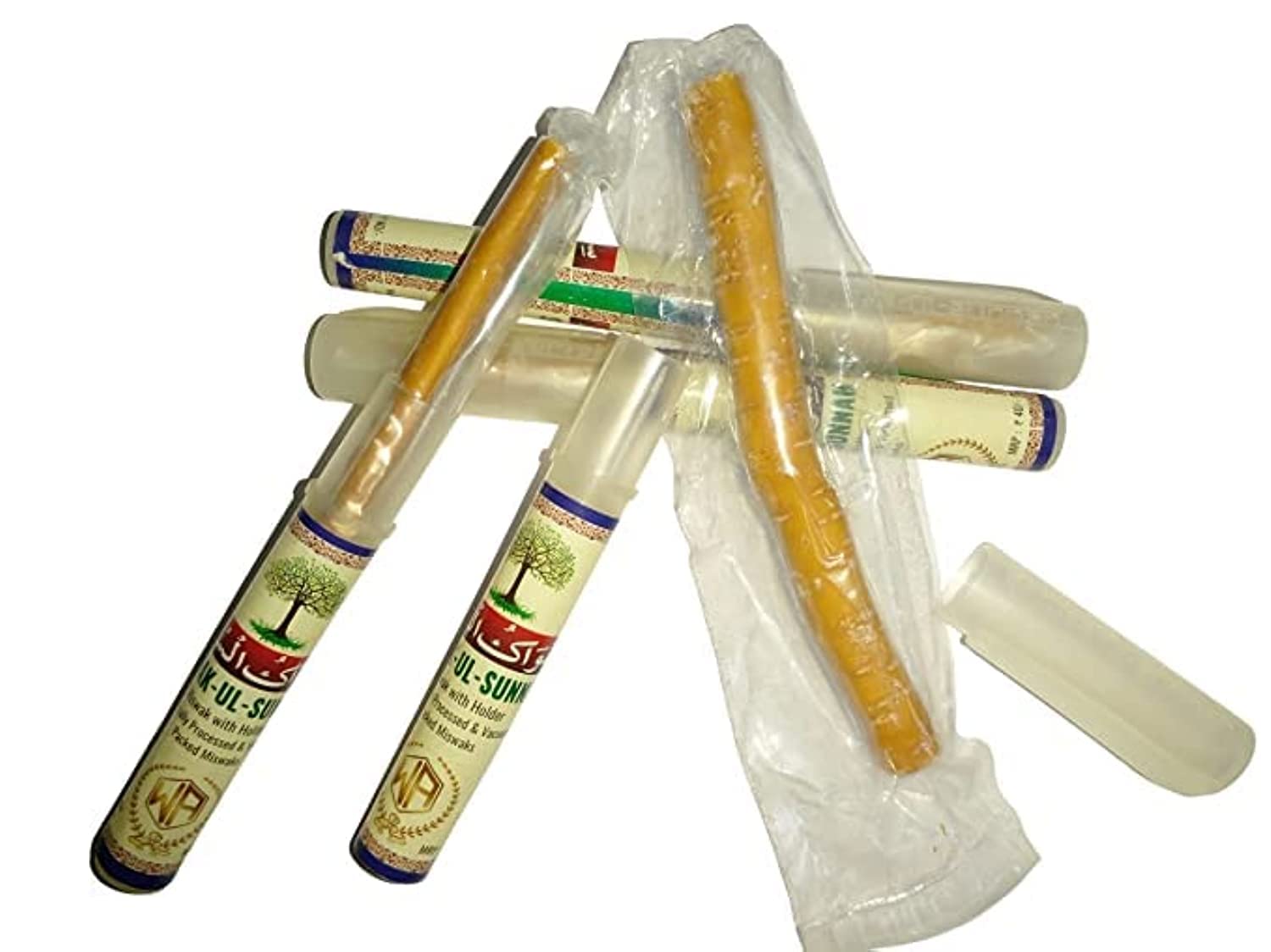 Siwak Ul Sunnah Miswak Holder pen type with Miswak Stick Natural Chewable from Peelu plant Organic Wooden Tooth Brush Oral Natural Sewak Teeth Whitener and Care ( 01 Unit )