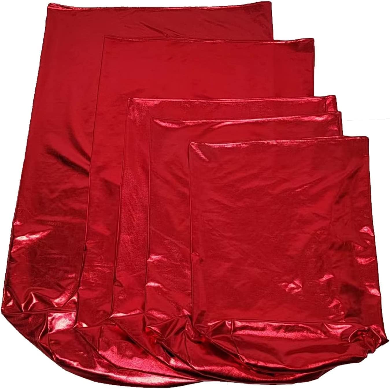 3 Pcs Set Cylinder Stand Covers for Party, Spandex Bronzing Elastic Cloth Covers for Metal Cylinder Pedestal Stands, Only Contains Cylinder Covers, Pedestal Stand Not Included