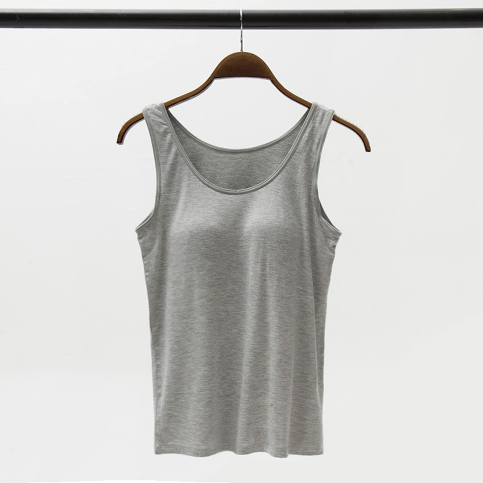 Camiseta deportiva para mujer, holgada, tallas grandes, con tirantes delgados, cuello en V, camiseta interior de algodón, camiseta interior de verano, camiseta de fitness transpirable, camiseta de