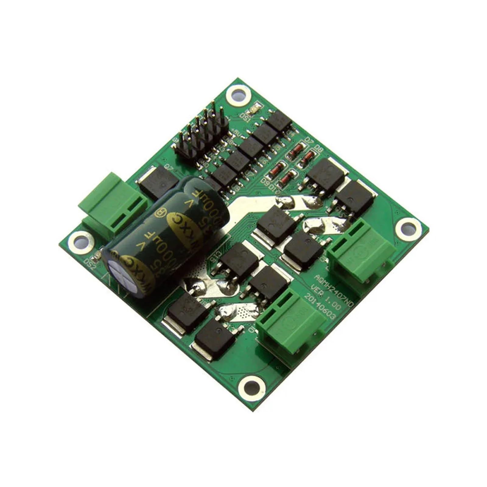 Placa de accionamiento de Motor de 12V y 24V, módulo controlador de velocidad del Motor de puente H, controlador de Motor de rotación inversa hacia adelante for coche inteligente