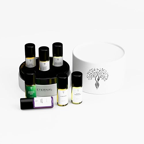 Eternal perfume Oils Perfumes de tamaño de viaje para mujer, set de regalo de mini niebla, colección de 7 piezas de perfume para hombres, unisex,