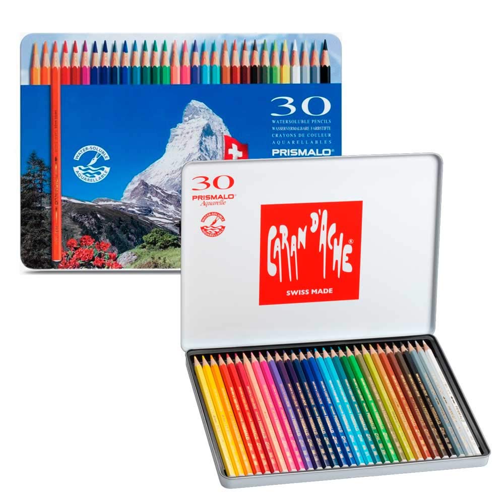 SG istruzione CD 0999 – 330 Caran d' Ache Prismalo solubili in acqua matite colorate (confezione da 30)