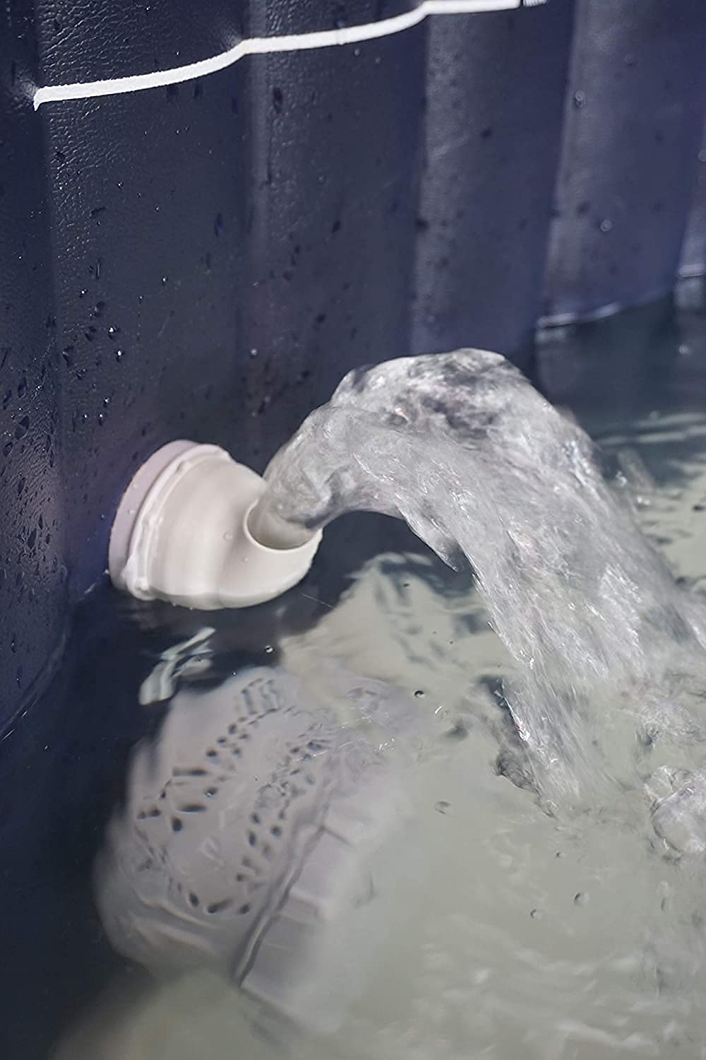 Intex Buse de piscine coudée plastique blanc pour circulation et nettoyage