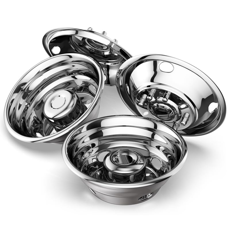 Image of 16 inch Stainless Steel Dually Wheel Simulator for 1999-2004 ford F350 pickup