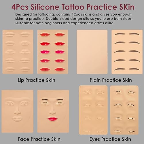 Miniatura 4 de Kit de práctica de Microblading con piel de práctica, juego de tatuaje de cejas TopDirect Suministros de microblading con hoja de cejas, bolígrafo