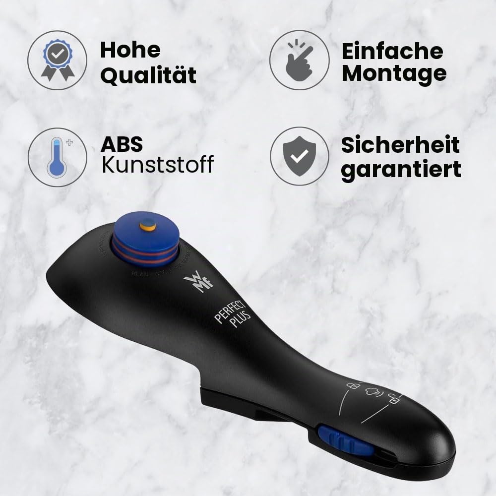 WMF Ersatz-Topfdeckelgriff Express 08.9560.9200 Kompatibel mit dem gesamten WMF Perfect Plus-Sortiment, für Töpfe mit 22 cm Durchmesser, Farbe Grau mit Zwei-Ring-Ventil