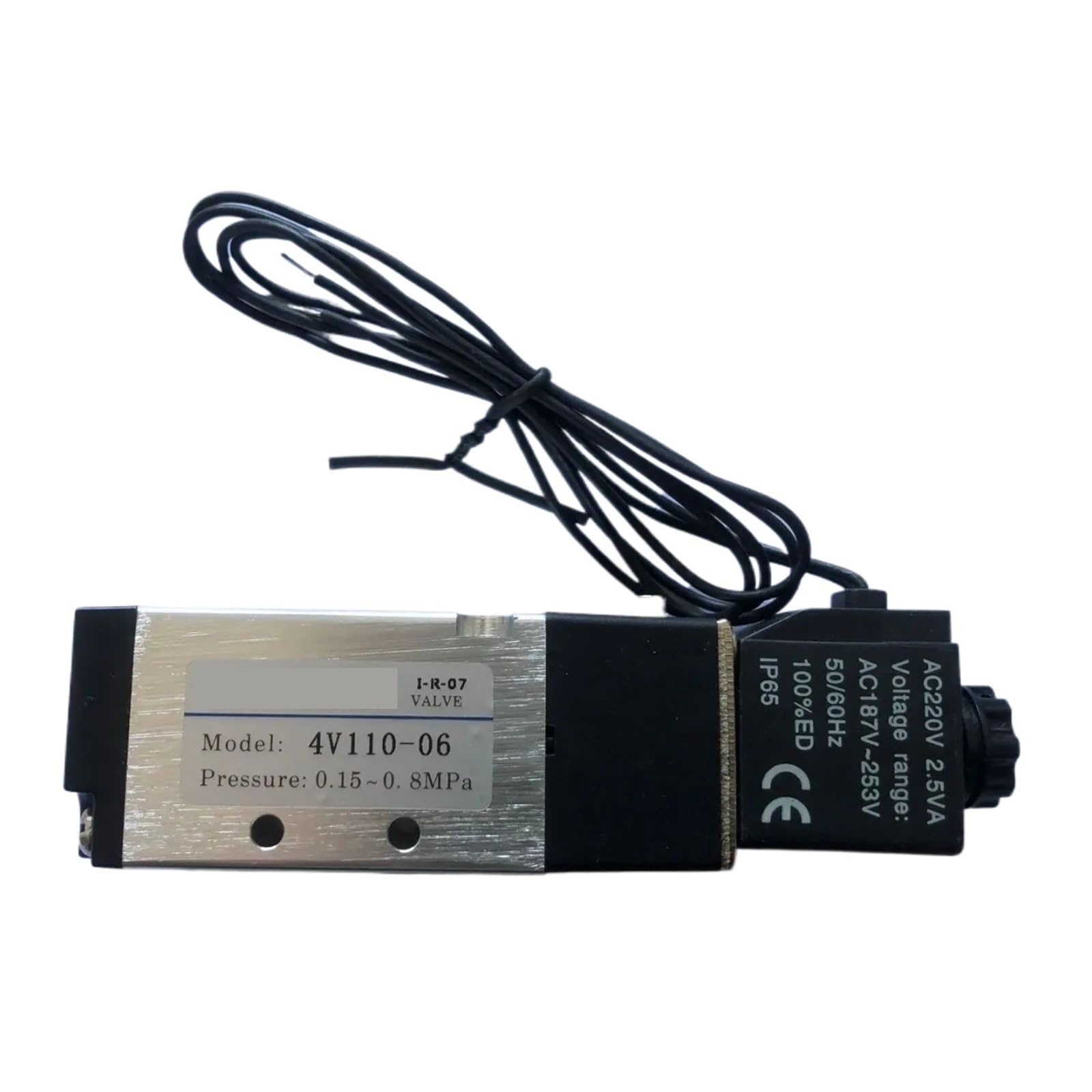 Válvula solenoide 4V110-06 de 1/8 elimina fugas y retrasos en sistemas de aire comprimido DC24V