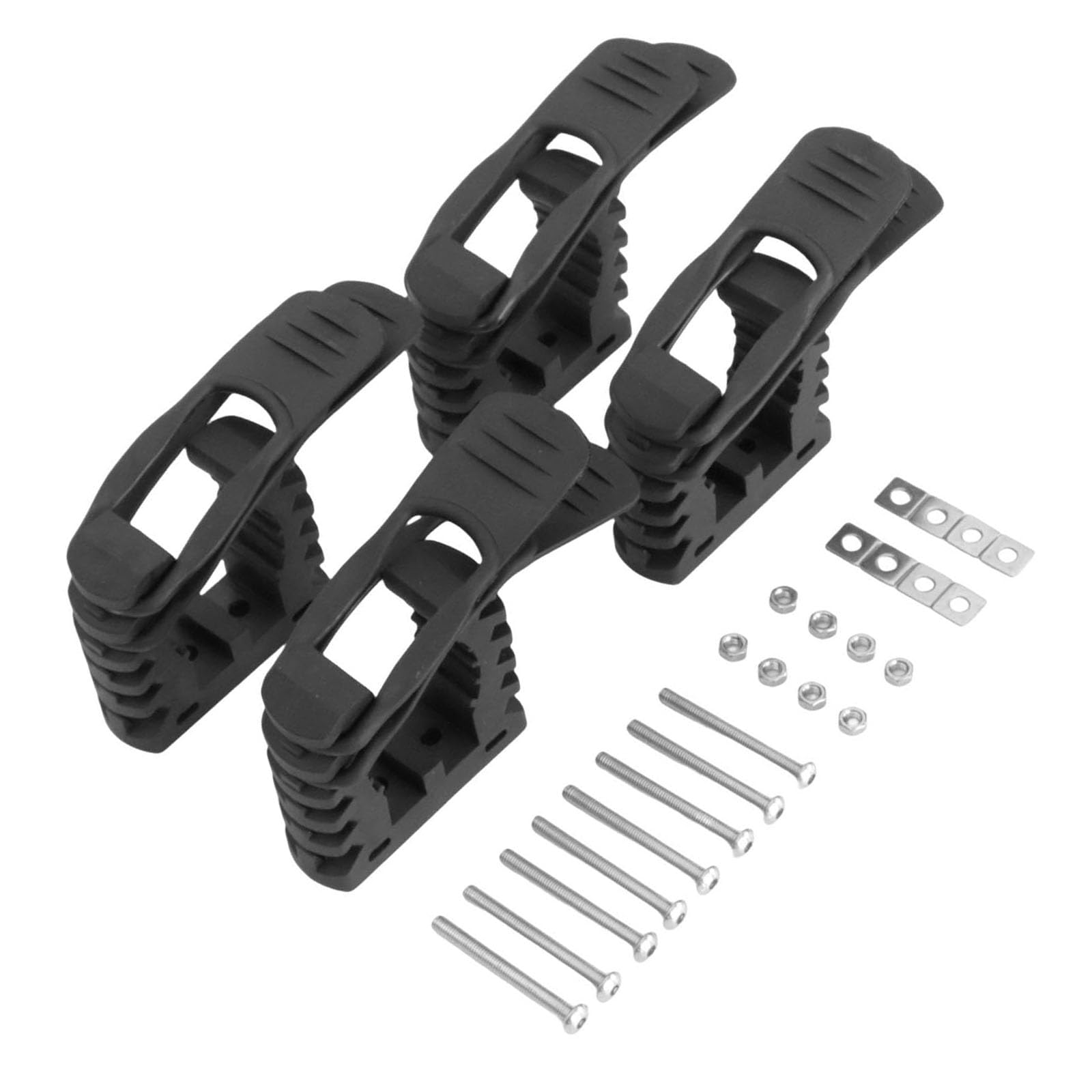Multi-Purpose Vehicle Clamps Hold Tools on Rough Terrains for SUVs Cycles 4 Set Modifiable Tool Mount