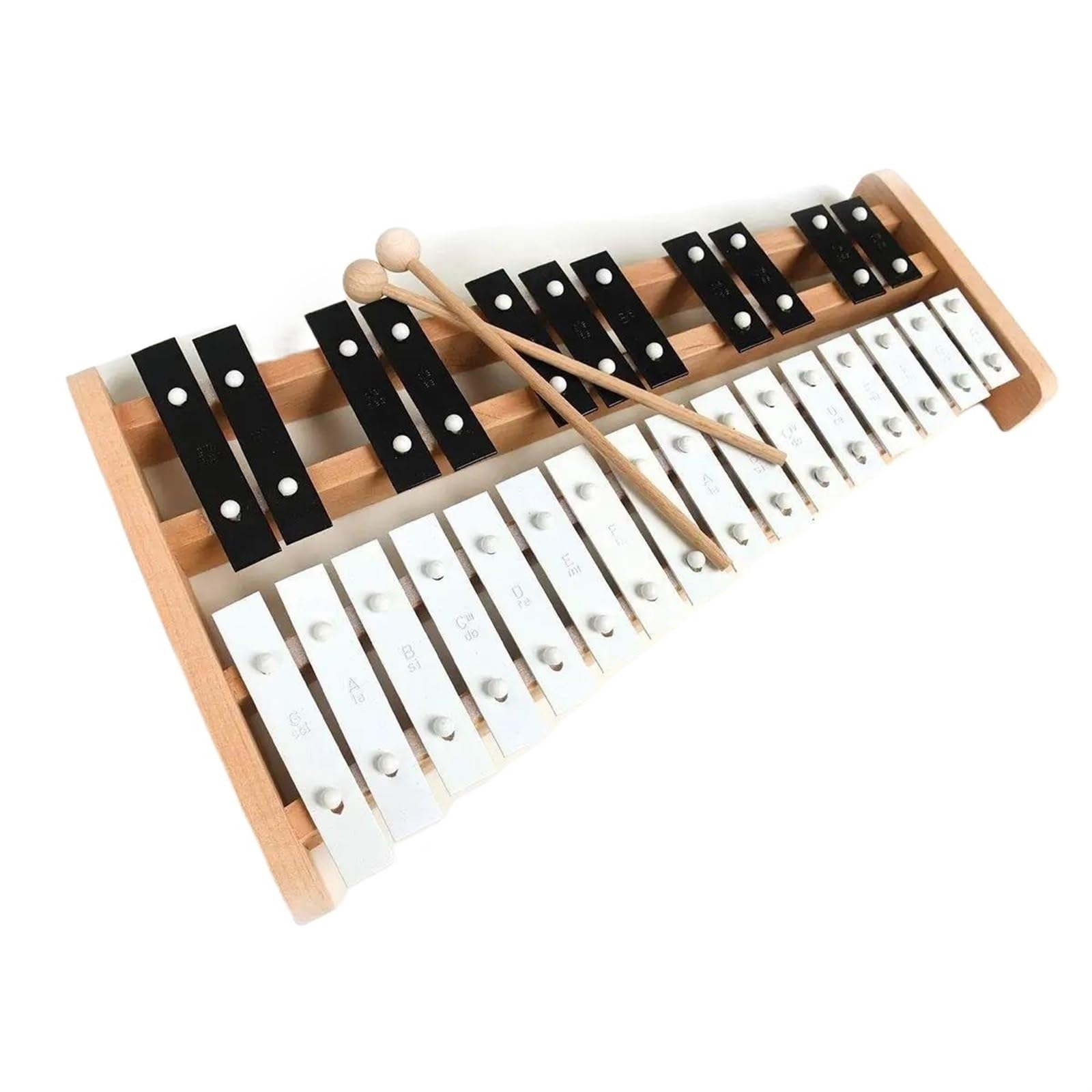 Xylophone Xylophone Professionnel En Bois Instruments De Percussion Xylophone Avec 25 Notes(Black)