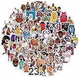 Angjiny 100 Pcs Basketball Stickers for Kids, Basketball Star StickersWater Bottle Stickers, Cute Vinyl Waterproof Hydroflask Phone Skateboard Laptop Stickers