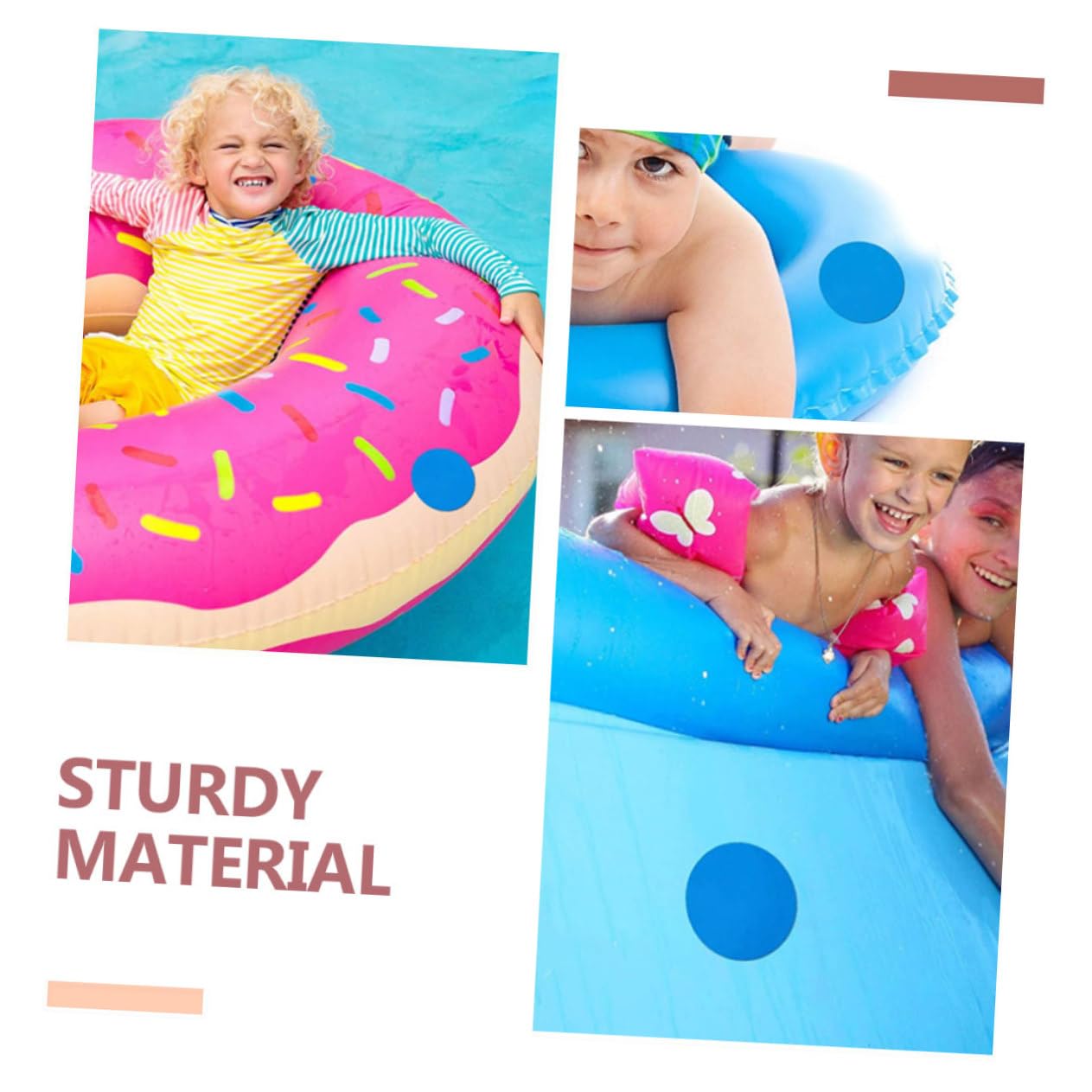 UPKOCH 4 Sätze Selbstklebende Reparaturpatches Für Aufblasbare Gegenstände PVC Flicken Für Schwimmringe Boote Und Pools Und Langlebig Für Einfache Anwendungen 20 Stück * 4