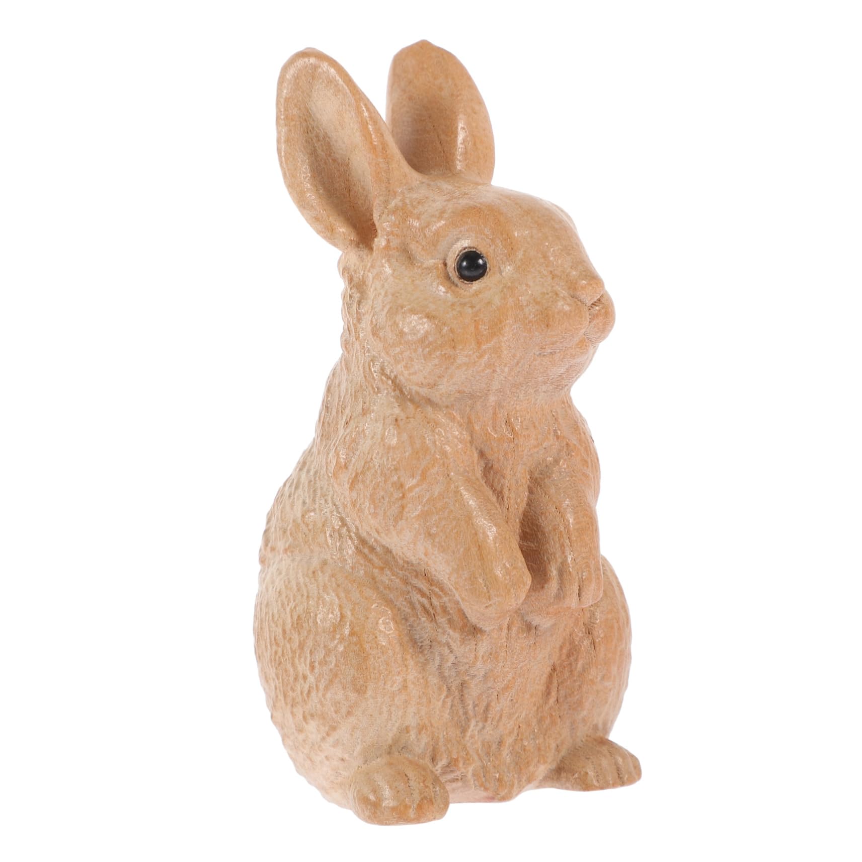 Alipis 3pezzi Decorazione Legno Forma Di Coniglio Statuetta Artigianale Per Pasqua Ornamentazione Per Casa e Giardino Per Amanti Degli Animali