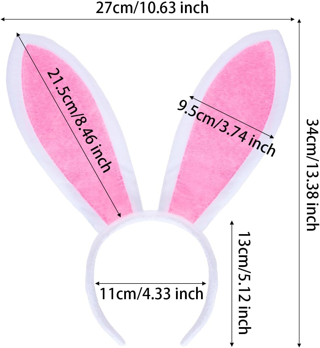 Rabbit Bunny Costume Set Rabbit Ear Headband Tail Bow Tie Tutu Skirt Animal Cosplay for Halloween Easter Party - Image 3