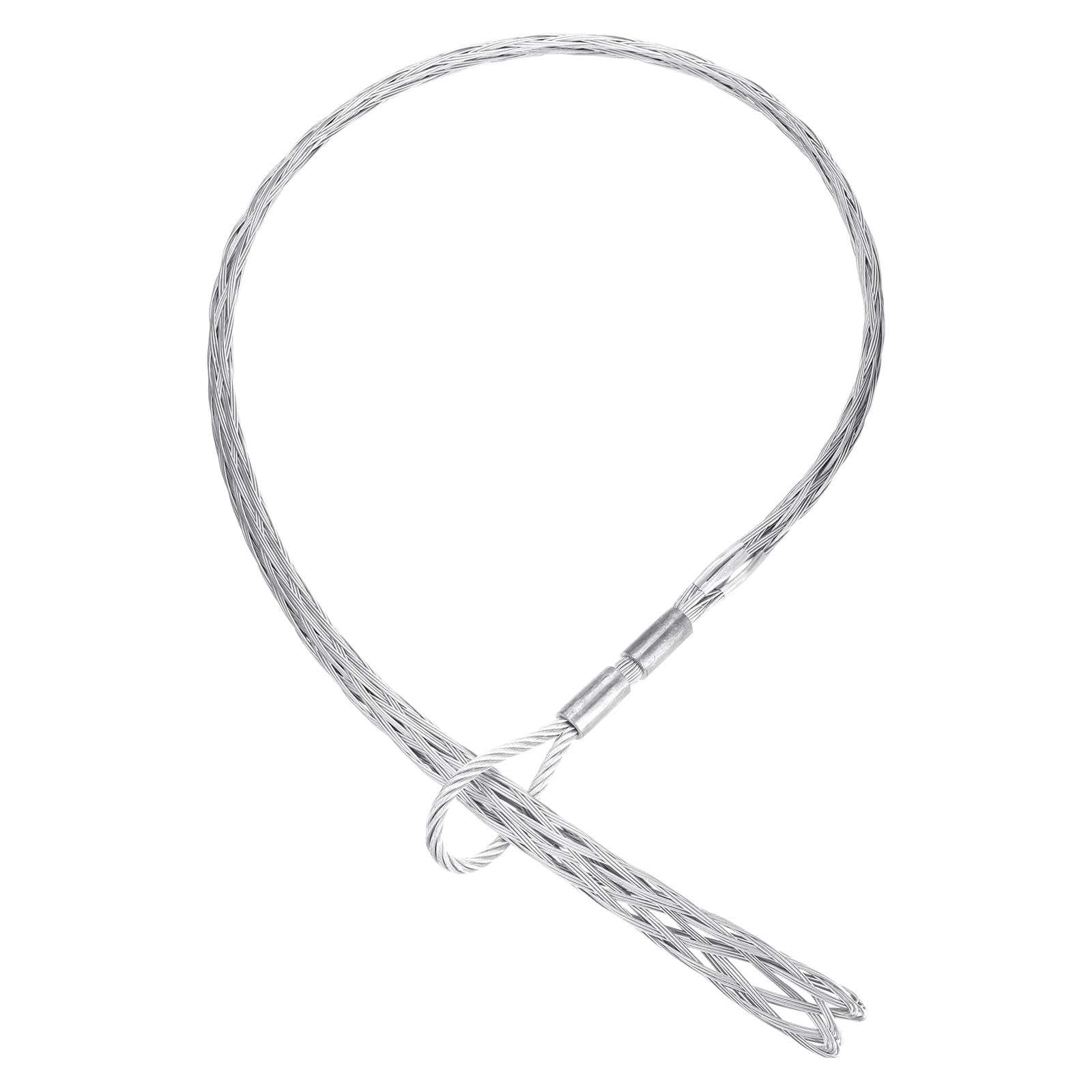 MECCANIXITY 60-80mm OD Cable Pulling Socks Grip 2.2m Fore-hand Pull Wire Mesh Puller Socks Grip Galvanized Steel Wire Pulling Tools