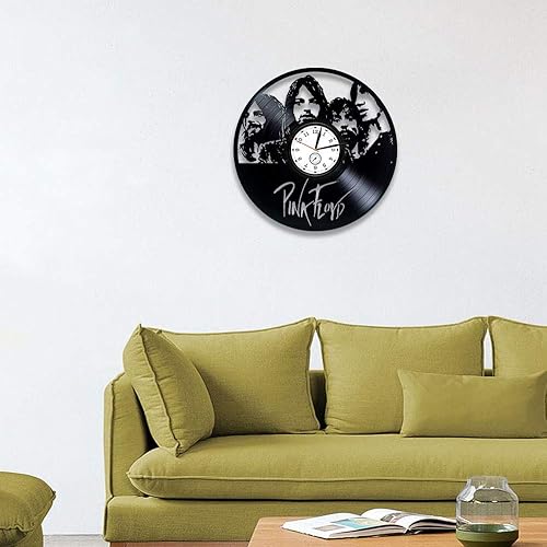 Miniatura 3 de Reloj de vinilo compatible con Pink Floyd temático de 12 pulgadas, regalo de arte discográfico