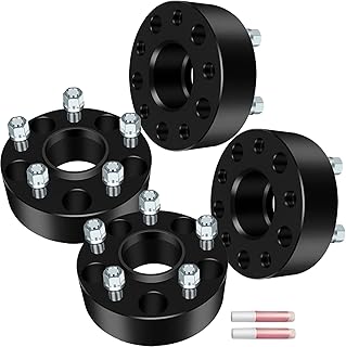 ECCPP 4PCS 2" 5 Lug Hubcentric Wheel spacers 5x5 5x127mm Wheel Spacers Kits 1/2" Studs 71.5mm CB fit 2006-2010 for Commander 1999-2010 for Grand for Cherokee