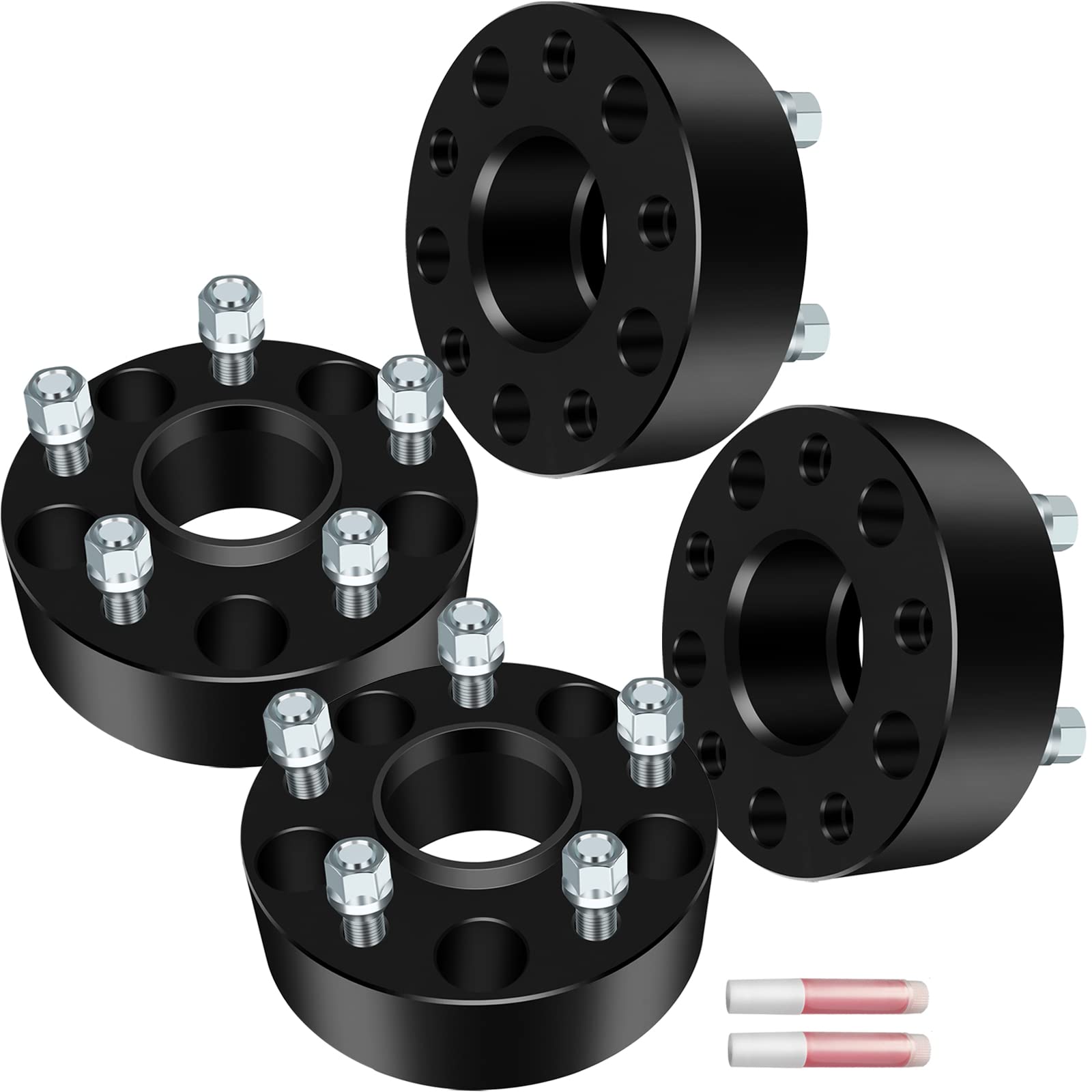 SCITOO 4Pcs 5x5 Wheel Spacers 2 inch for Jeep Black Wheel Adapters Spacers