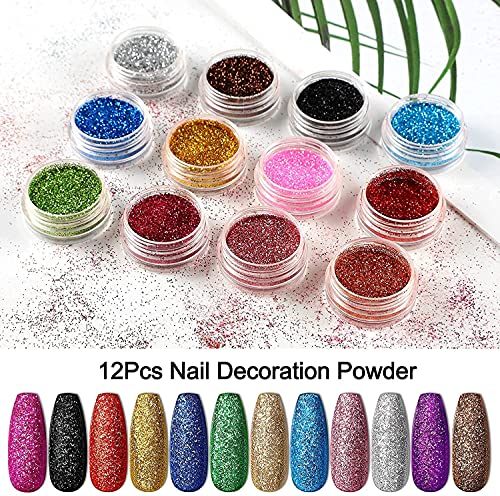 Coscelia UV Gel Maniküre Set 3 Farben UV Farb Gel Set UV Gel Starterset mit 24 Farbrige Dipping Powder Nagel Pulver für… – Bild 5