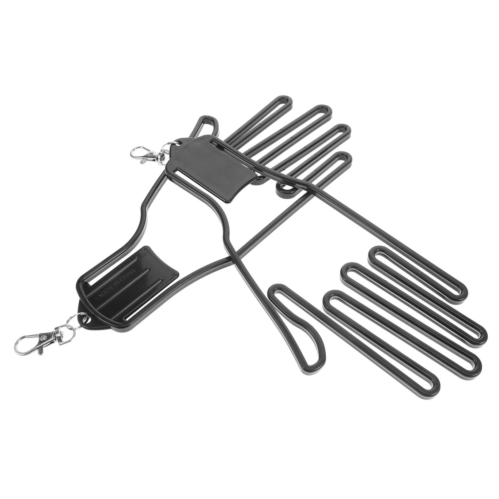 YARNOW Soporte para Guantes De Golf Golfs Colgador De Guantes De Golf Estante Apoya Colgante Pararse Deportes Práctico Titulares Júnior Portátil Black El Plastico