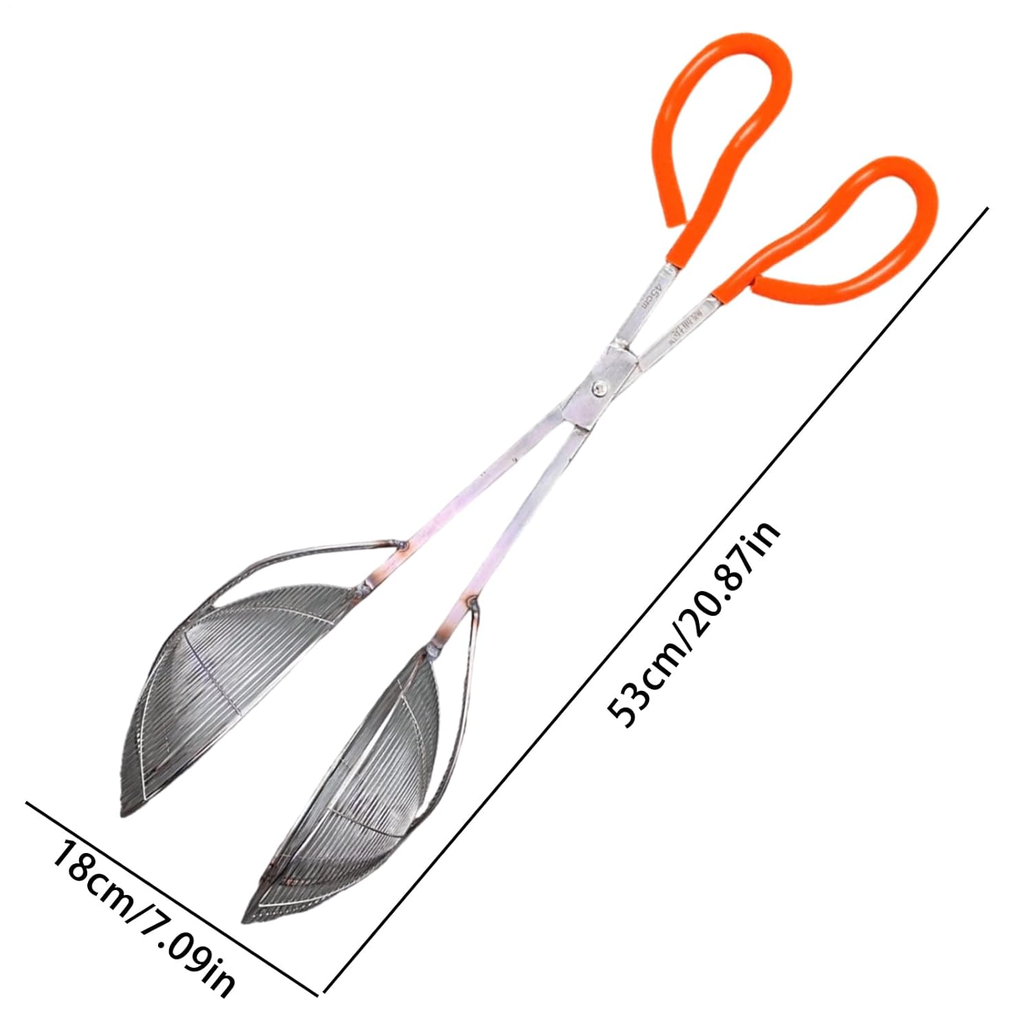 Fish Landing Scoop - Strainer Spoon Tool | 22cm Length Catch Spoon with Anti Slip Grip Function, Stainless Steel Fishing Utensil with Drain Holes, Fishing Gear Category Product for Sea Lake Beach Use