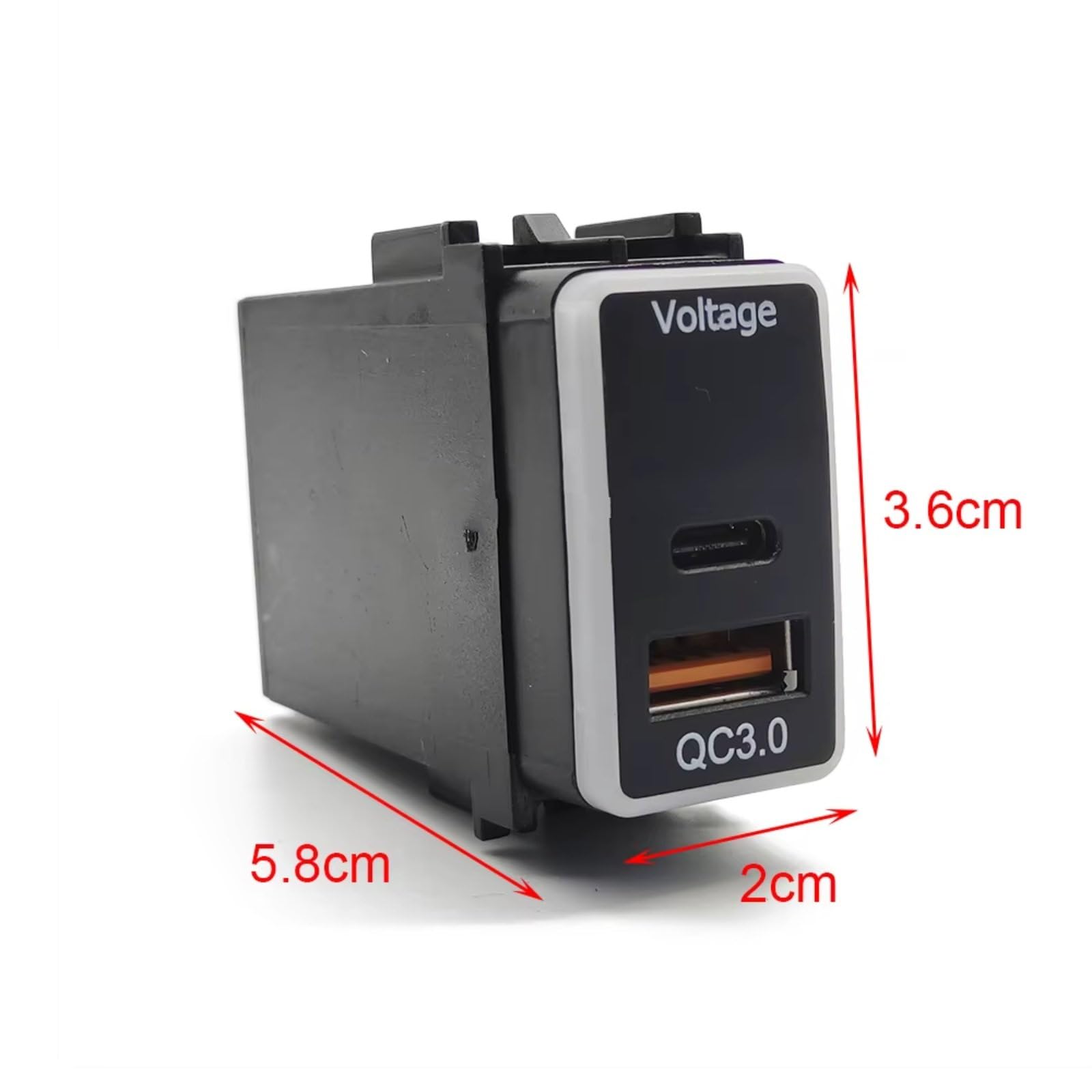 Console Presa USB Compatibile Con Nissan Per Patrol Per Y62 Per X-Trail 12V Auto Doppie Porte C PD QC3.0 Presa Rapida Adattatore Caricabatterie Adattatore Presa USB