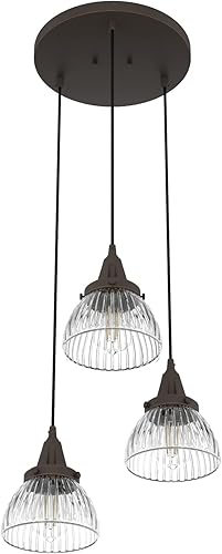 Miniatura 9 de Hunter Fan Company 19183 Cypress Grove Cluster Light, Onyx Bengala