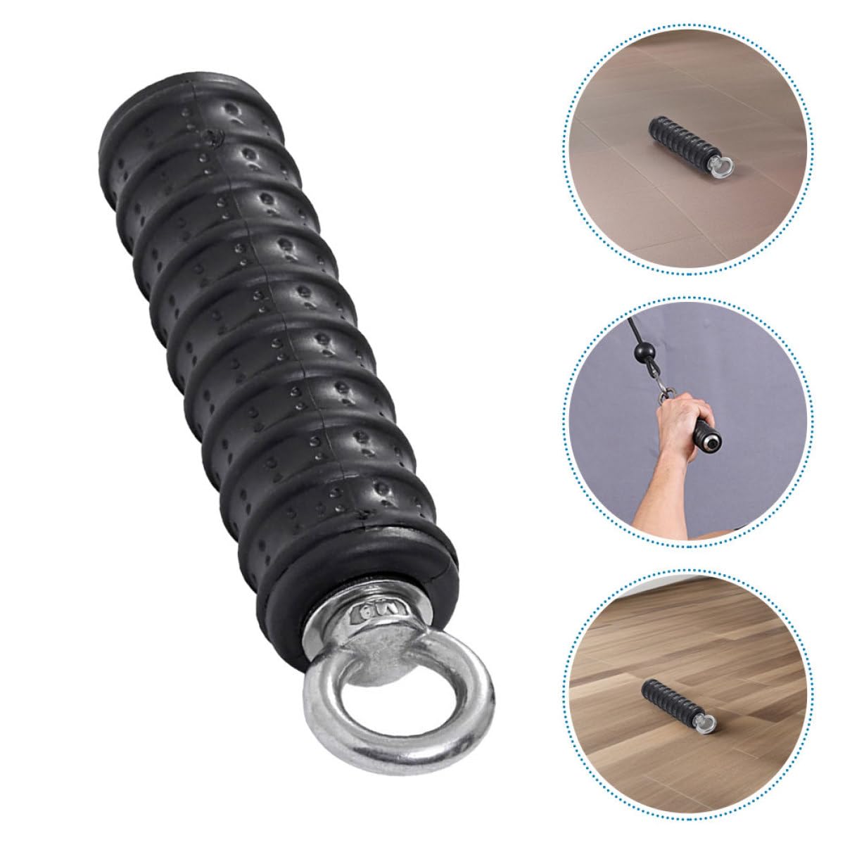 2 Pezzi Maniglie Professionali per Allenamento Fitness per Esercizi Tricipiti e Schiena Accessorio per Allenamento Impugnatura Antiscivolo Adatte per Domestiche e Centri Fitness