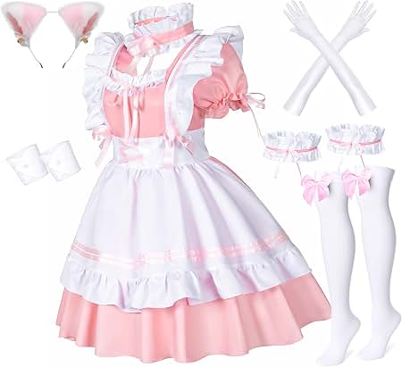 Amazon.com: MOEFLAVOR Tactical Maid Cosplay Outfit | Anime Kawaii