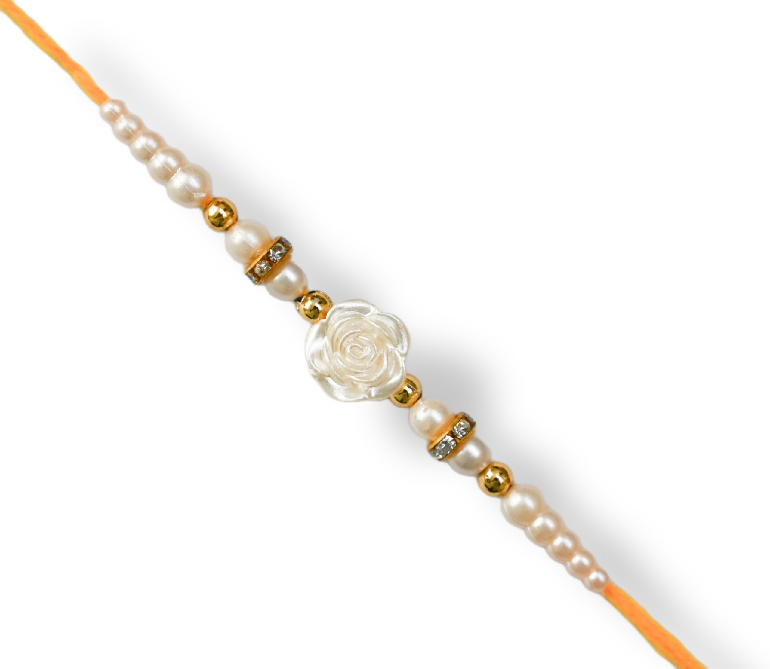 Pearl White Flower Dori Rakhi For Brother, Rakhi for bhai, Rakshabandhan Gift, Rakhi Gift, Best Rakhi For Brothers (B0DBG8KLRG) Amazon Price History, Amazon Price Tracker