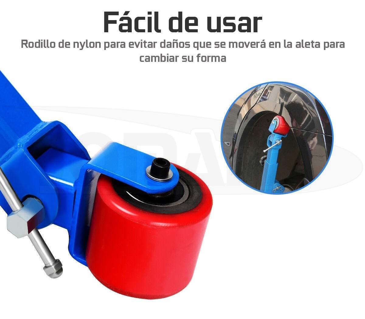 Herramienta Para Reparar Guardabarros y ensanchar aletas Fender Rodillo, Con Anillos de Distancia, para pasaruedas y aletas de Coches