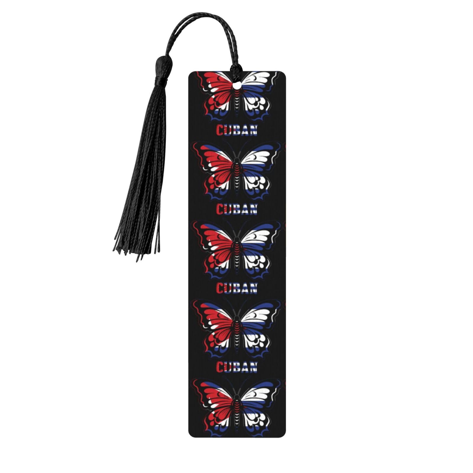 Butterfly Cuban Flags Valentine's Day Gift Bookmark Couple Gift Graduation Bookmark Gift Unisex