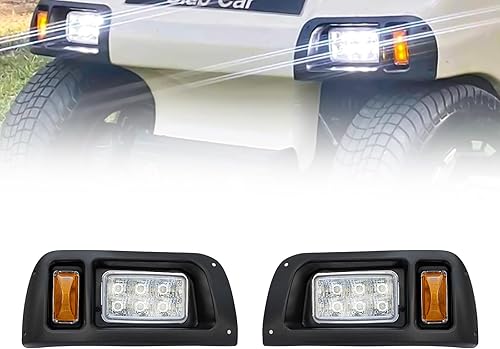 Orle Oko Kit de faros delanteros LED DS para carrito de golf, compatible con Club Car DS 1993-UP para lado del pasajero, reemplazo de 12 V, kit de