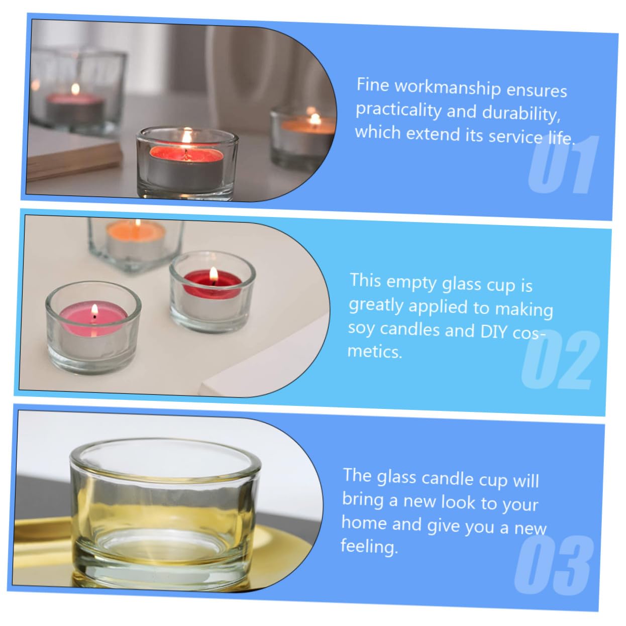 Alipis 36pezzi Portacandele Per Tealight Decorativo Per Matrimoni e Arredamento