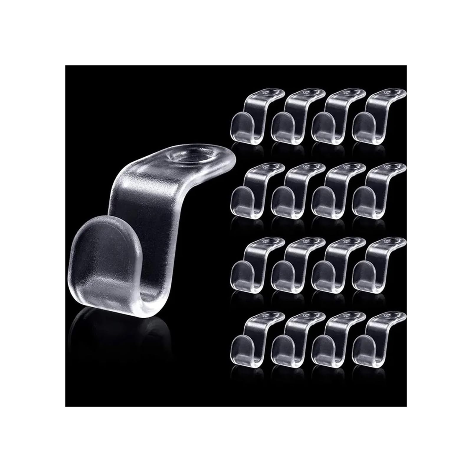 Hangers for Clothes Space Savers 50pcs Clothes Hanger Connector Hooks Extender Clips Cascading Connection for Closet Space Saving Hangers Accessories(Transparent)