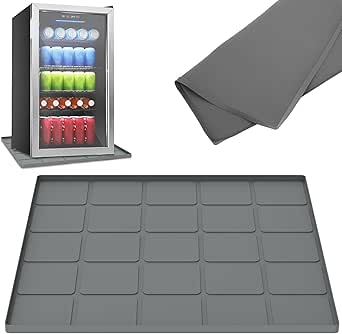 Yctze Mini Fridge Mat, 2020in With Raised Edges Drip Tray, Water - View #6