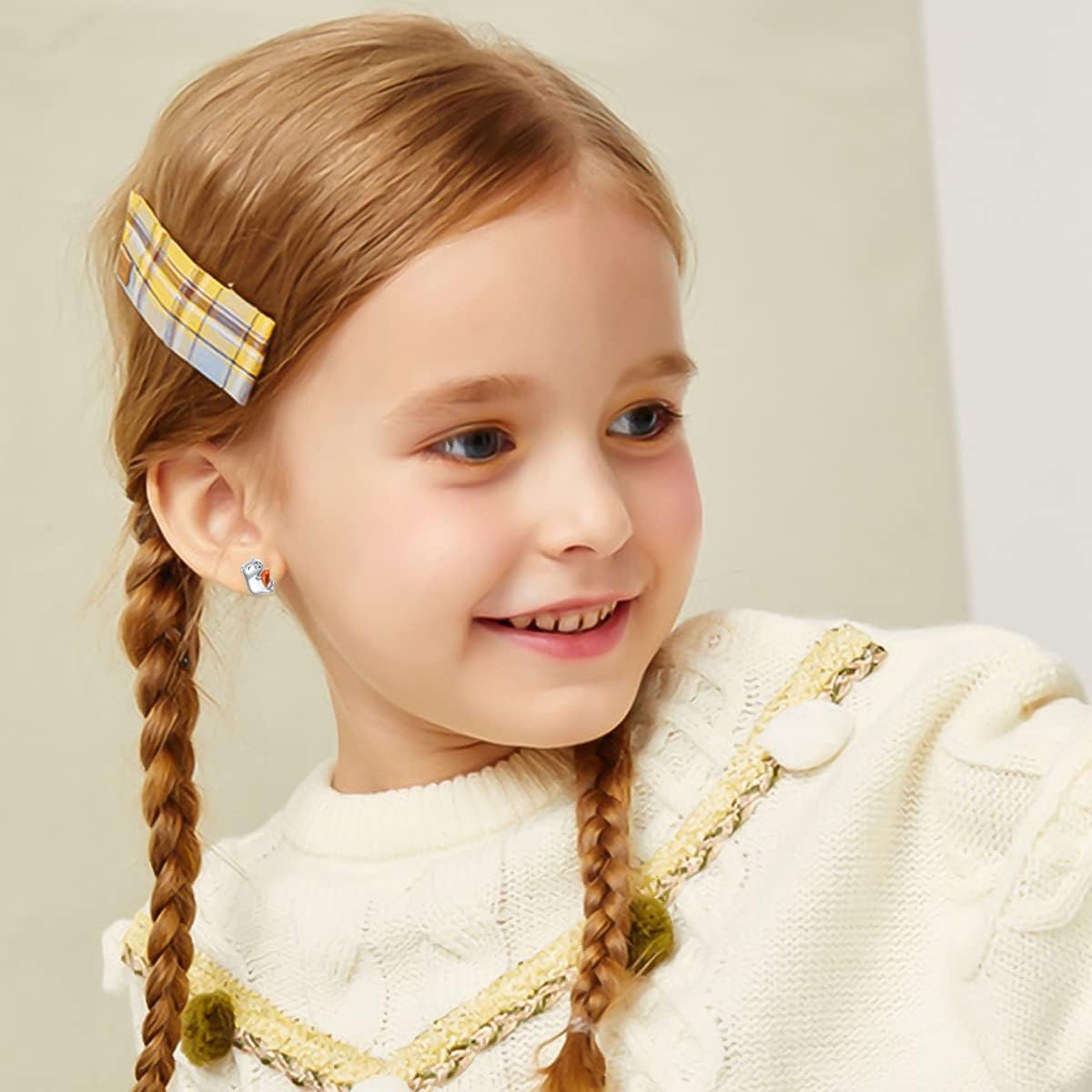 Guinea Pig Earrings 925 Sterling Silver Hamster Earrings Stud Hypoallergenic Cute Animal ewelry Gifts for Women Birthday - Image 4