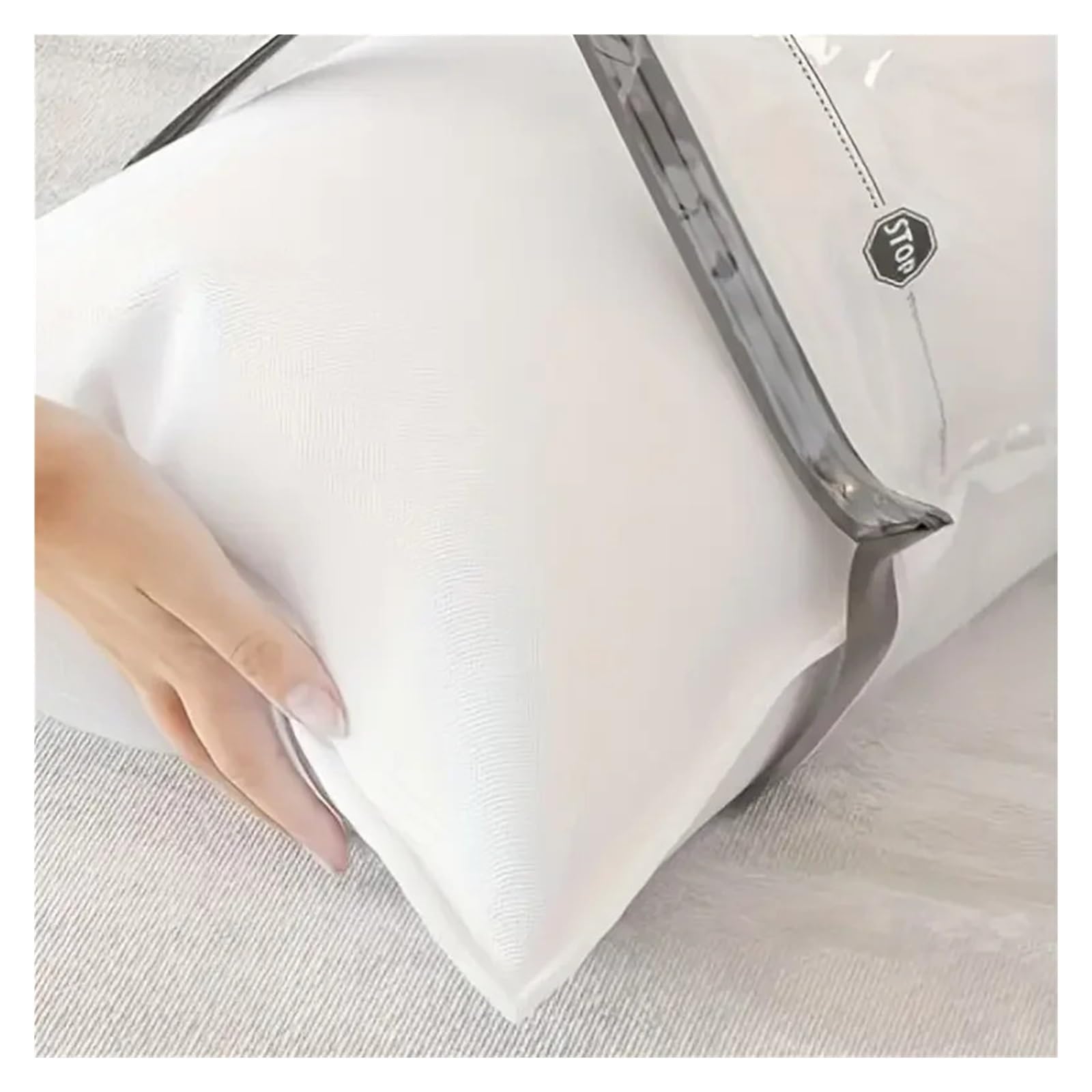 4 bolsas de almacenamiento al vacío con bomba manual Compresión hermética que ahorra espacio for ropa, cama y mantas