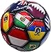 Tripact Inc 2026 World Cup Country World Flag Training Outdoor Soccer Ball Size 5 Futol Size (Size 5) - Black Color