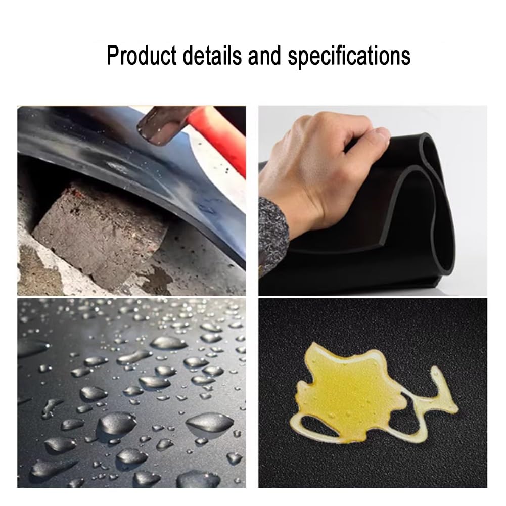 GRRICEPL Alfombrillas Aislantes De Alta Tensión Antielectrocución para Zonas De Trabajo, Alfombrilla Flexible Antichoque Eléctrico, Alfombrillas De Seguridad Aislantes(4mm-1.2x2m/3.9x6.6ft)