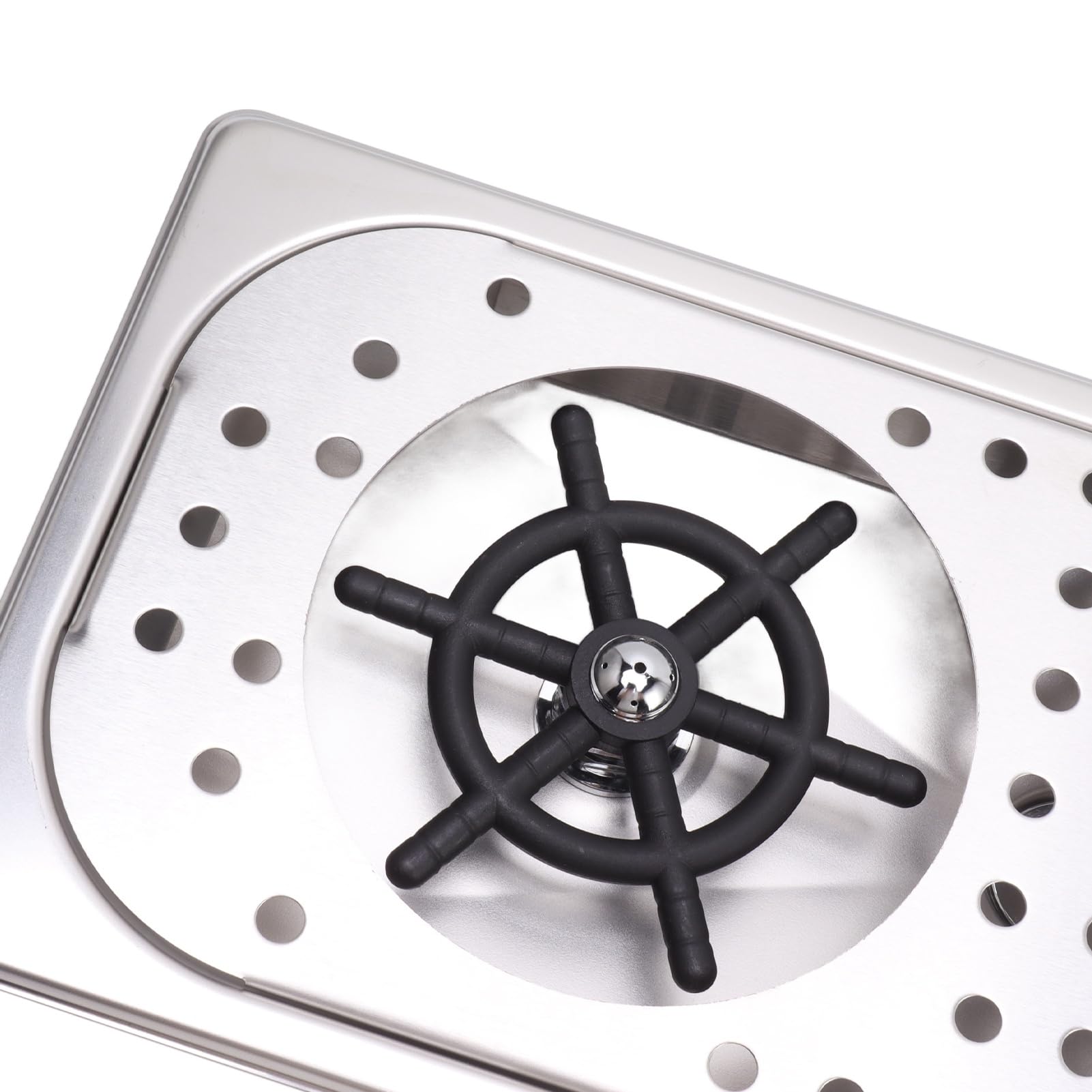 Rinceuse De Pichets, Rince-Verre En Acier Inoxydable Pour évier De Cuisine Avec Pulvérisateur, égouttoir Et Plateau D'égouttage, Nettoyeur De Tasses à Haute Pression Pour Bar (Inox Couleur A)