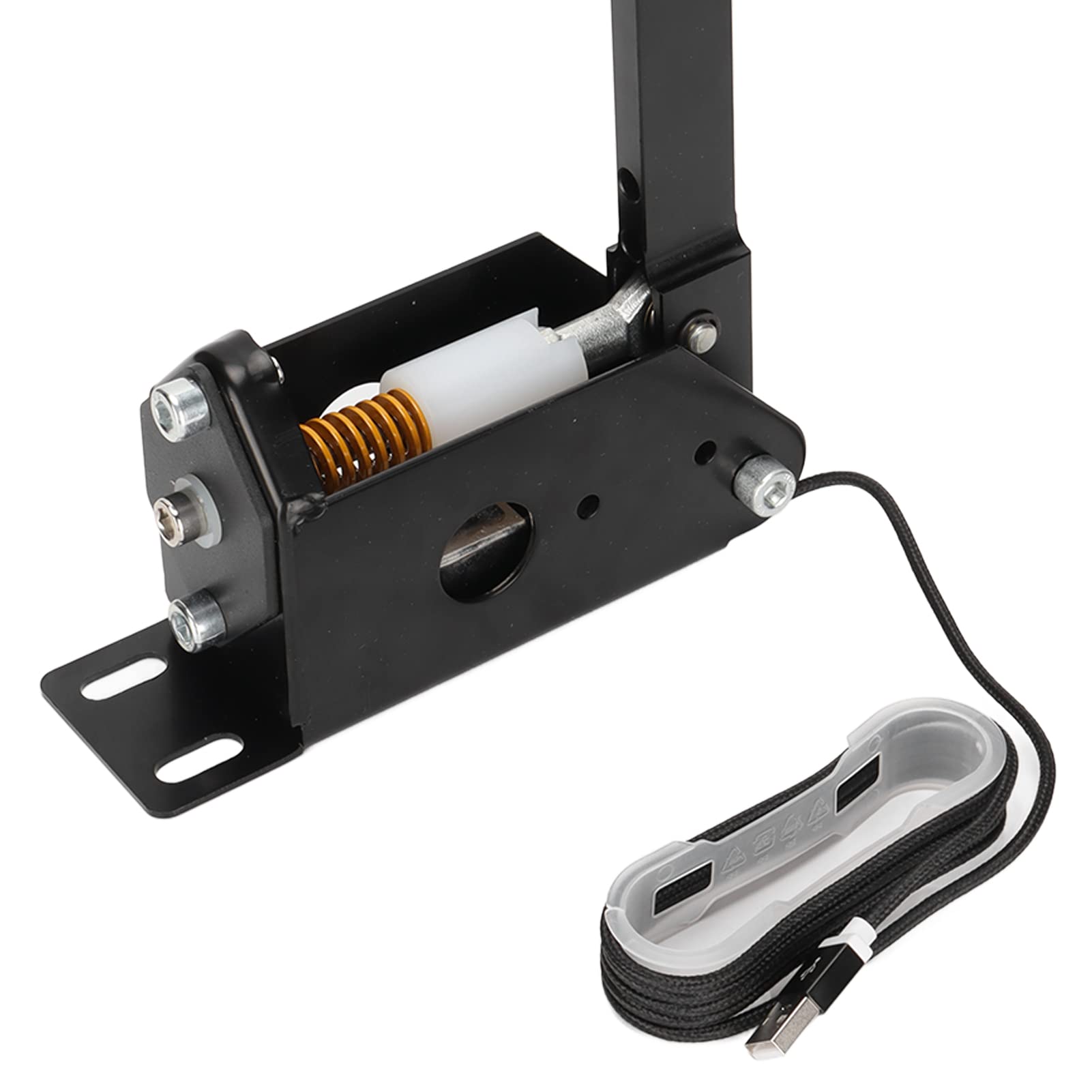 Erchineko Universal-USB-Handbremse (64 Bit), Leichte CNC-gefräste Aluminiumlegierung für PC, Höhenverstellbar, für, und T500 SIM-Rennspiele