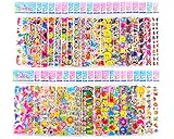 Sticker Sheets Stickers for Kids - 40 Different Kids Bulk Stickers 1200+ Fun Stickers for Girls Boy Stickers Kids Stickers for Toddlers Puffy Stickers Assorted Scrapbook Stickers Dress Up Sticker