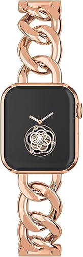 Miniatura 8 de Watch Bands for Women Compatible with Apple Watch Band 38mm 40mm 41mm 42mm 44mm 45mm 46mm 49mm Adjustable Metal Band Cowboy Steel Chain Bracelet for