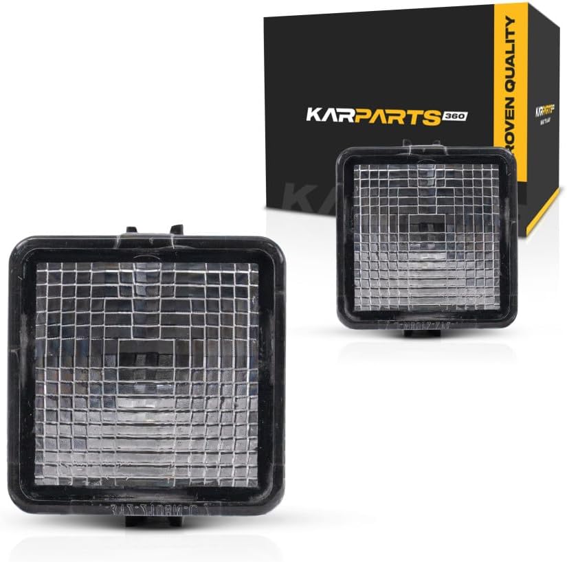 KarParts360 For Toyota Tacoma 2016-2023 License Plate Light Driver And Passenger Side | Pair | Rear | CAPA | With Bulbs | Replacement For TO2870101, TO2870101C | 812700C040