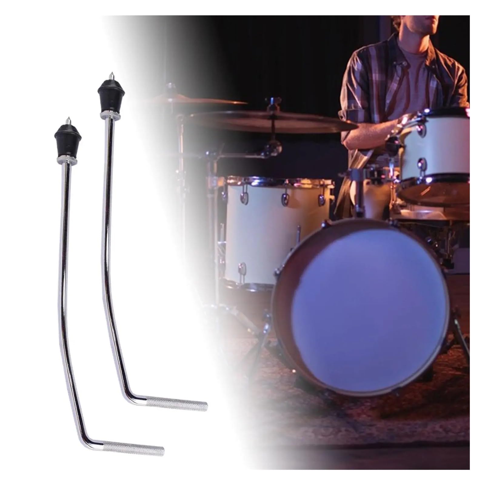 2 Stück Trommelbeine Universal For Bass Floor Tom