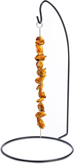 dine@drinkstuff Espetada Hanging Kebab Stand - Set of 2 - Hanging Kebab Skewer Holder for Creative Food Service
