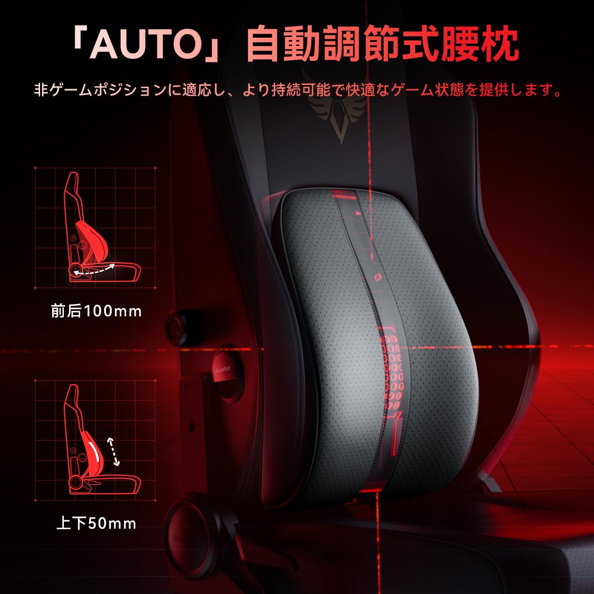 Amazon.co.jp: AutoFull(オートフル)M6 ゲーミングチェア 通風と加熱座 